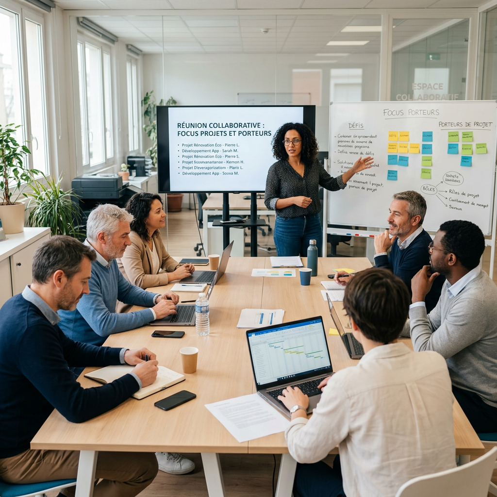 Focus projets et porteurs réunion collaborative