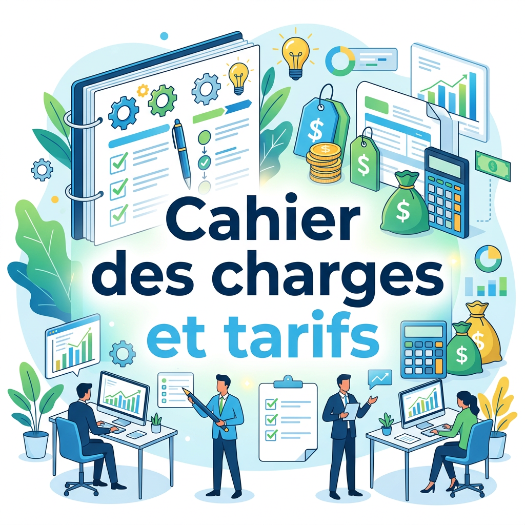 Ajouter texte Cahier des charges et tarifs